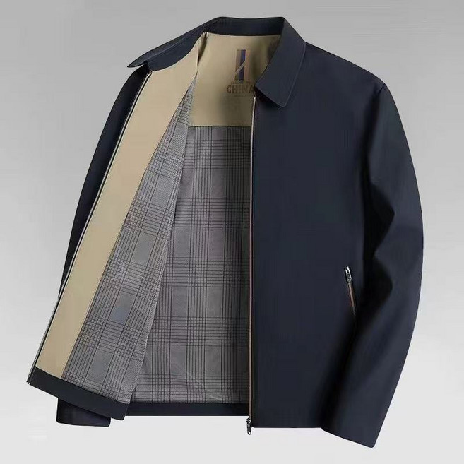 중년 남성 코트 봄 가을 캐주얼 아빠룩 얇은 자켓 남자 춘추 패션 오피스룩 기질 상의 YHY