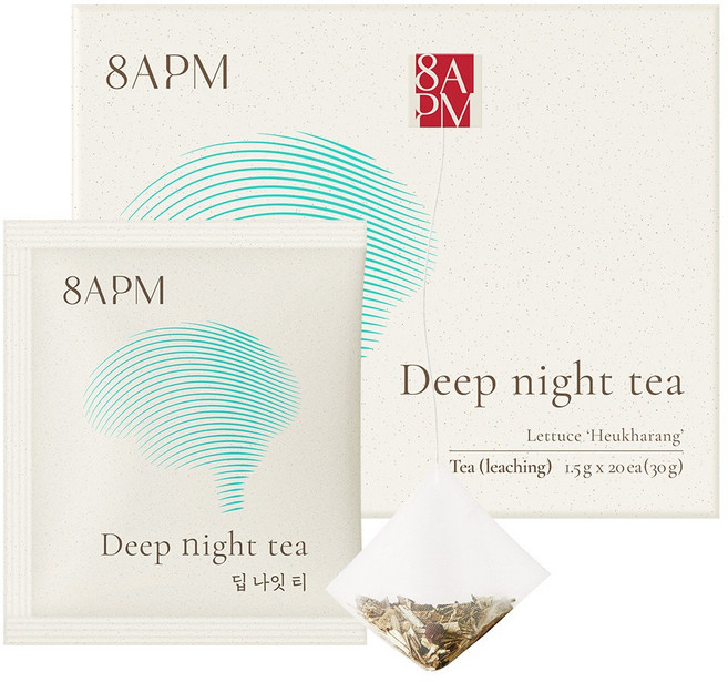 8APM 딥 나잇 티 흑하랑상추 티백 20개입, 1개, 30g