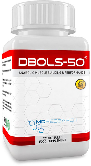 HUMAKEllc [영국] 근육 연구 DBOLS-50 강력한 보디빌딩 보충제 고급 성능 및 회복 에이전트로 작용 120정, 1개