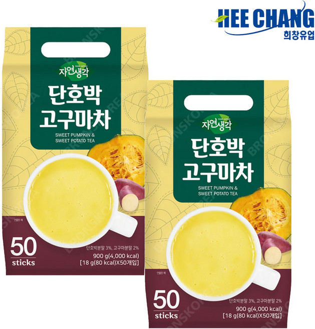 희창 단호박 고구마차 스틱, 18g, 50개입, 2개