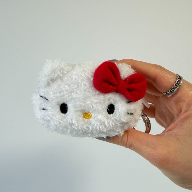 HARUH 정품 키티 미니파우치키링 에어팟파우치, 1개