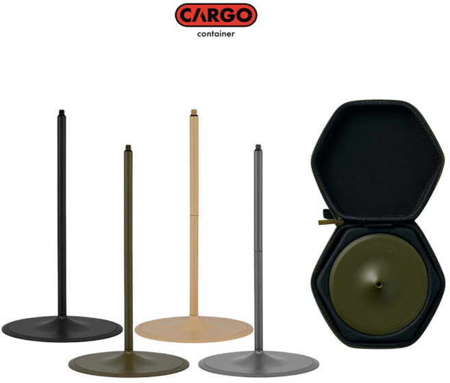 CARGO 鋁合金燈座【露營狼】【露營生活好物網】, 黑色, 1個