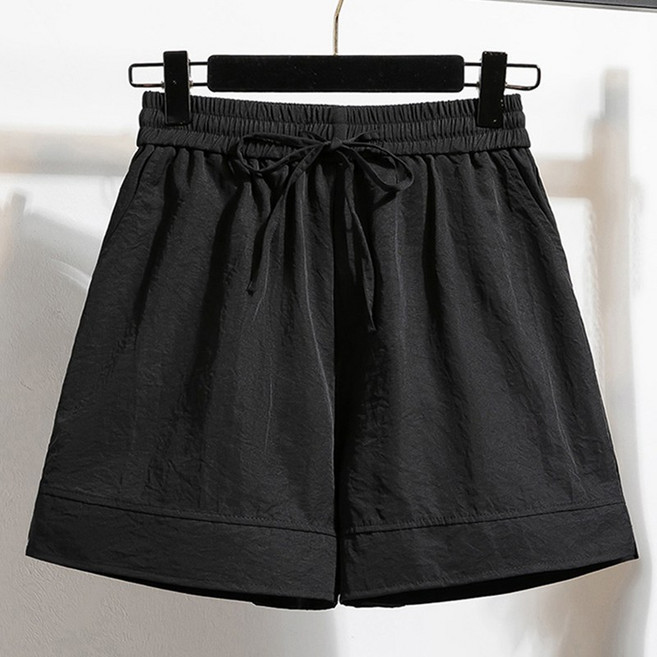 여성 여름 루즈핏 허리 밴딩 캐주얼 5부 반바지