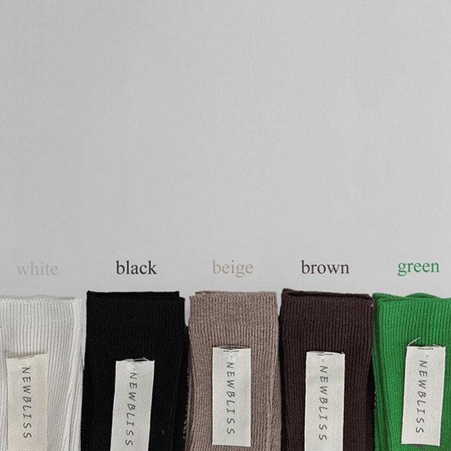 작은 발 무봉제 여성 골지 무지 심리스 데일리양말