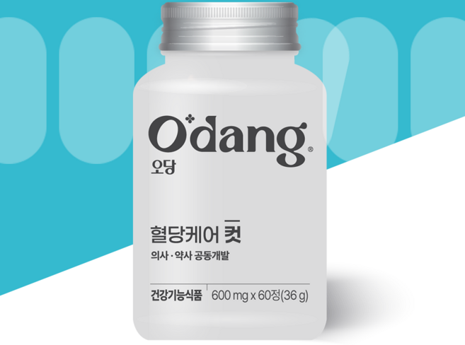 오당 혈당케어 컷 바나바잎 영양제 당뇨 췌장 혈당 스파이크 코로솔산 보조제 조절제 리듀코스 약 한달, 1세트, 60정