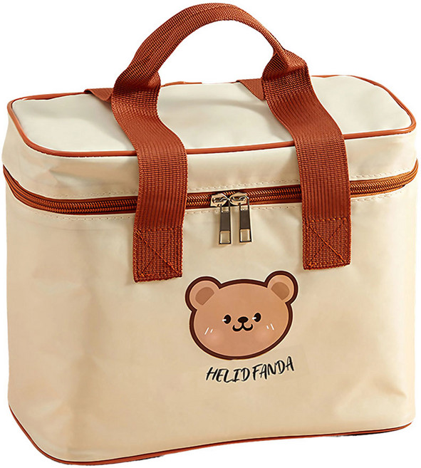 이지레벤 브런치 피크닉 보온 보냉 가방 휴대용 런치백, 1개