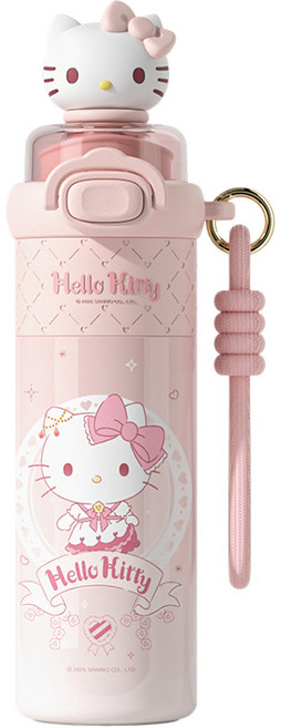 크로스 보더 산리오 2in1 텀블러 510밀리미터, 1개, 510ml, 510ml 헬로키티