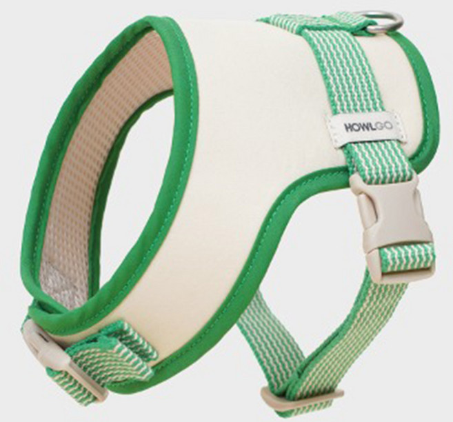 하울고 강아지 베이직 뉴세이프 하네스, 그린, 1개