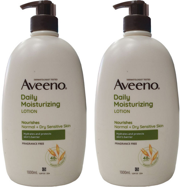 아비노 데일리 모이스춰라이징 바디로션, 1L, 2개