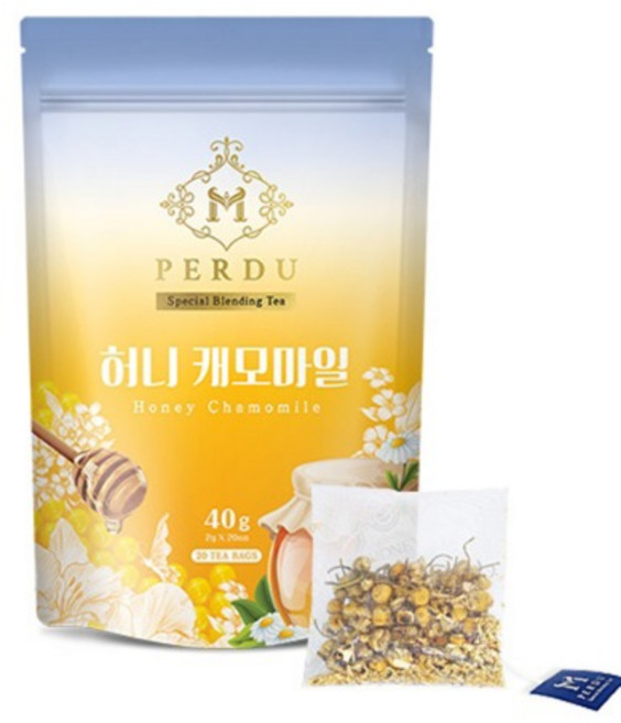 엠페르뒤 스페셜 블렌딩티 허니 캐모마일 사각티백 20티백, 3g, 1개, 20개입
