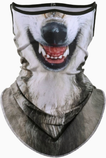 리빙릿 동물 멀티스카프 자전거 오토바이 마스크 자외선차단 얼굴가리개, 강아지, 1개