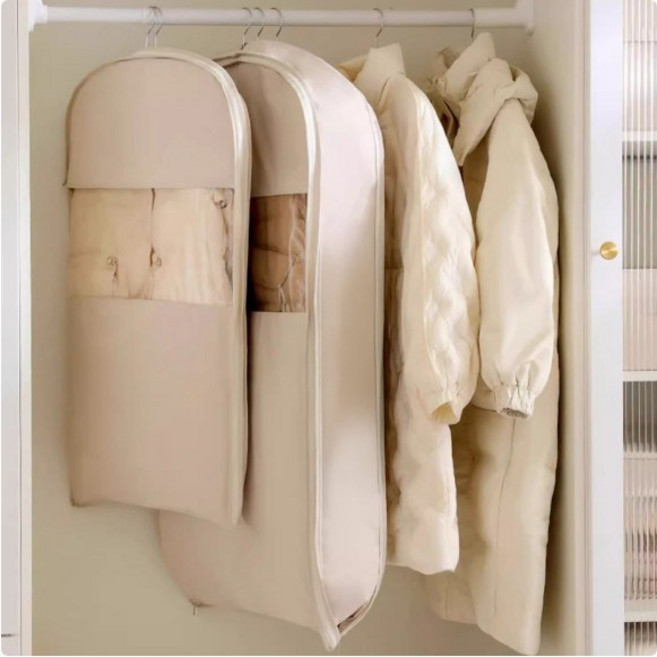 패딩 압축파우치 옷걸이형 겨울옷 이불 압축팩 공간절약 먼지방지 부피순삭 지퍼형 여행파우치, 1개, 1개입