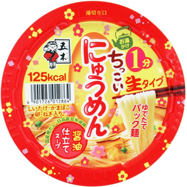 이츠키식품 작은 잔치국수 간장 컵라면 90g, 1개