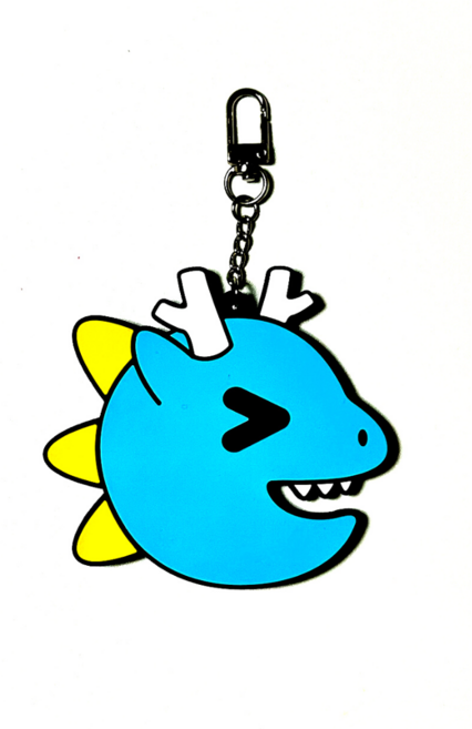 처클청룡 네임택 책가방 유치원 어린이집 가방 키링 실리콘 네임택