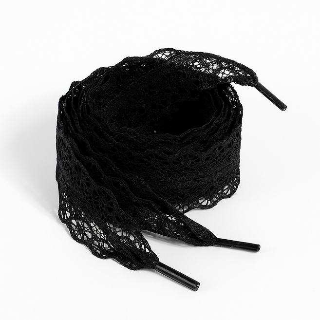 레이스 쉬폰 리본 운동화 끈 신꾸 신발꾸미기 슈즈참 슈참 오간자