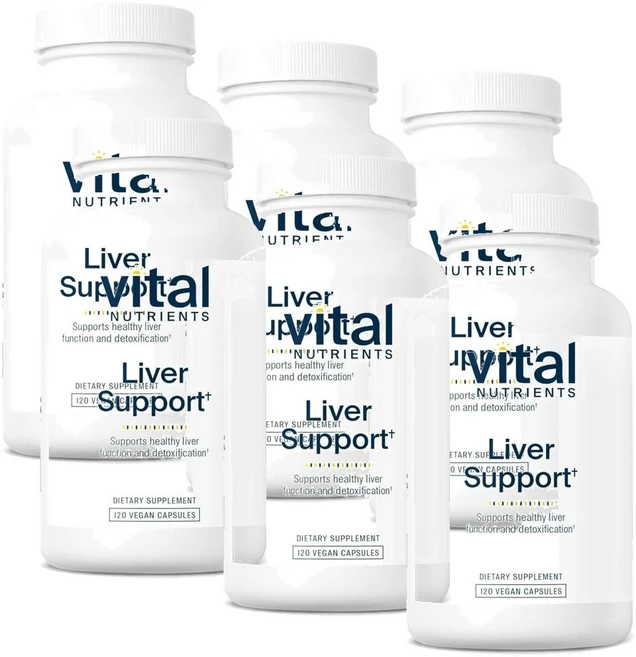 바이탈 뉴트리언츠 리버 서포트 캡슐 Vital Nutrients Liver Support, 6개, 120정 - 쿠팡