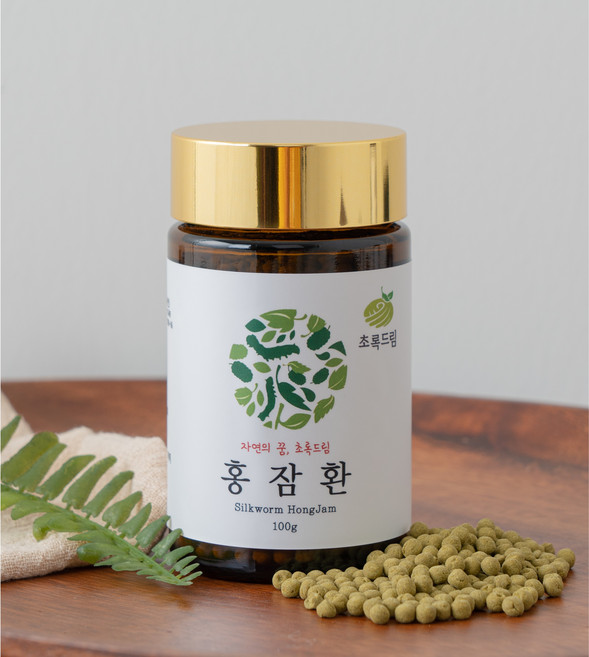 국내산 홍잠환 100g 초록드림 누에농장 생산제품 누에 100%, 1개