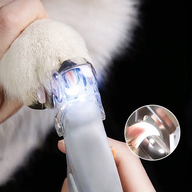 헬로그미 셀프 LED 강아지 발톱깎이 고양이 손톱깍기 반려동물 LED 발톱 깎기 다듬기, 1개, LED반려동물발톱깎기