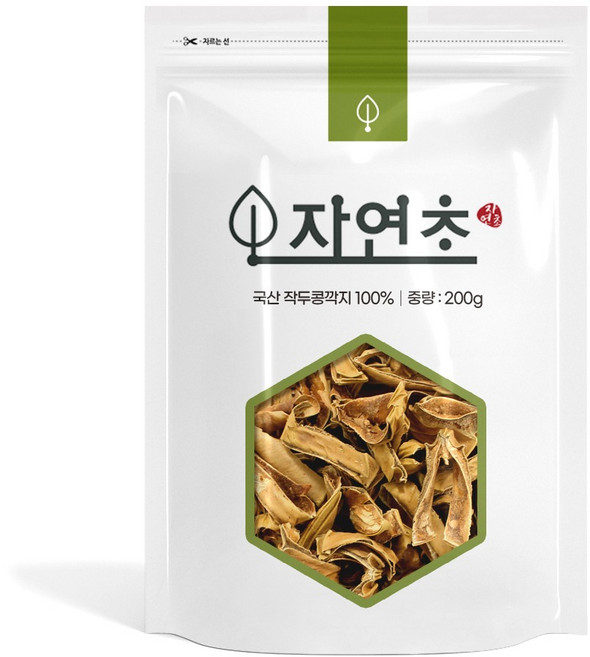국산 볶은 작두콩차 작두콩깍지차, 200g, 2개, 1개입