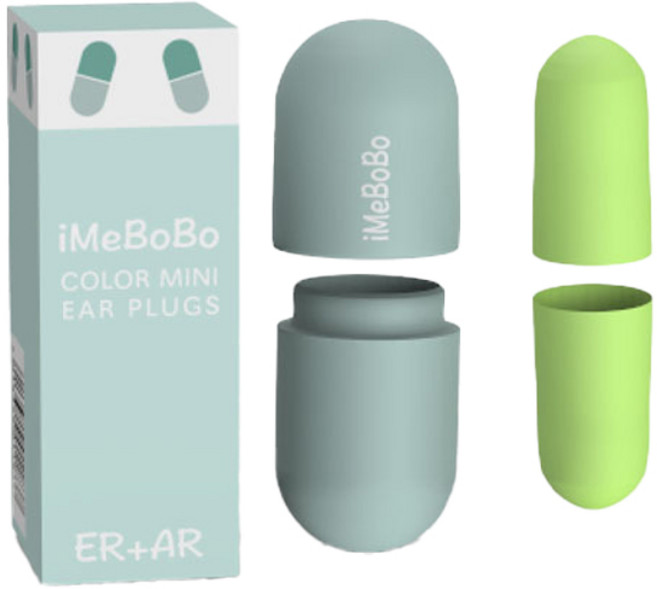 소음차단 컬러풀 보보 이어플러그 민트, 1쌍, 4세트