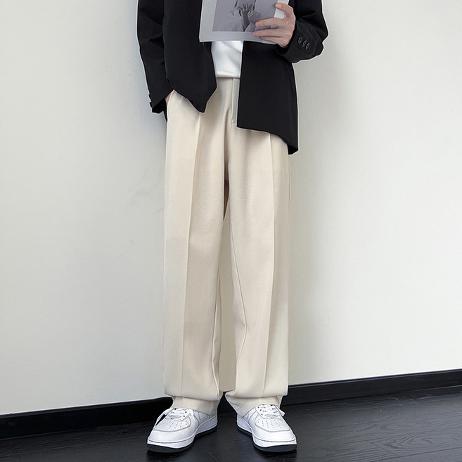 ANYOU 남성 슬랙스 정장바지 사계절 일자핏 캐주얼 리미엄