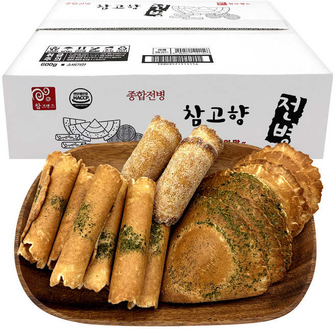 참브랜드 경주수미 옛날 전통 전병과자 옛날과자 종합전병세트 명절선물 설선물, 1박스, 600g