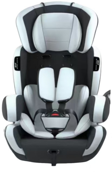 歐洲兒童汽車安全座椅 9個月-12歲 寶寶椅 嬰兒座椅, 1個, 黑灰:一個