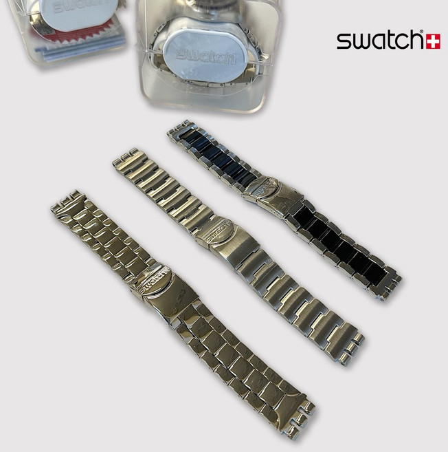 SWATCH 스와치 메탈 밴드 아이러니 크로노 메탈밴드 (19mm)