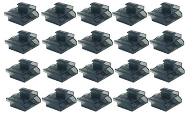 (LINDY) 보안 커넥터 추가구매용 LC 포트 블록 LINDY-40476 (블랙/20개)