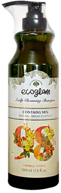 에코글램 스칼프 클렌징 샴푸 트윙클 시트러스향, 1L, 1개