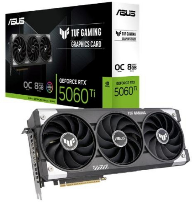 ASUS ASUS TUF Gaming 지포스 RTX 5060 TI OC D7 8GB 인텍앤컴퍼니