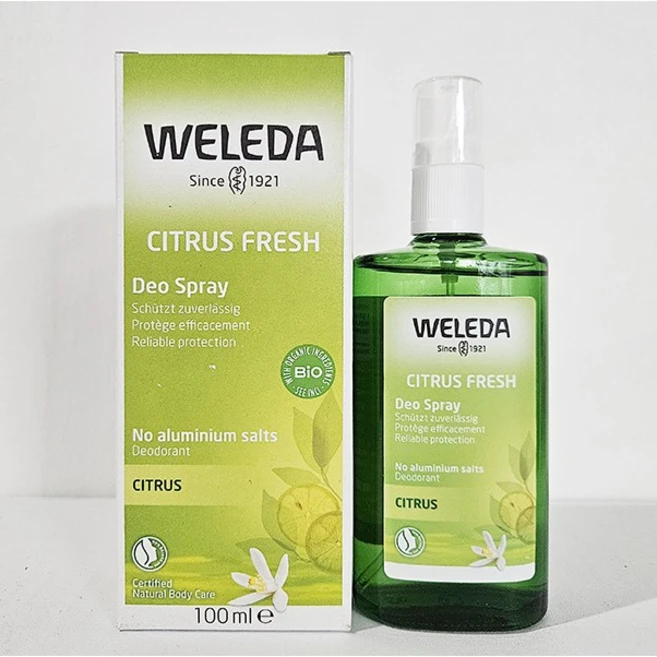 벨레다 시트러스 프레쉬 데오 스프레이, 100ml, 1개 - 쿠팡