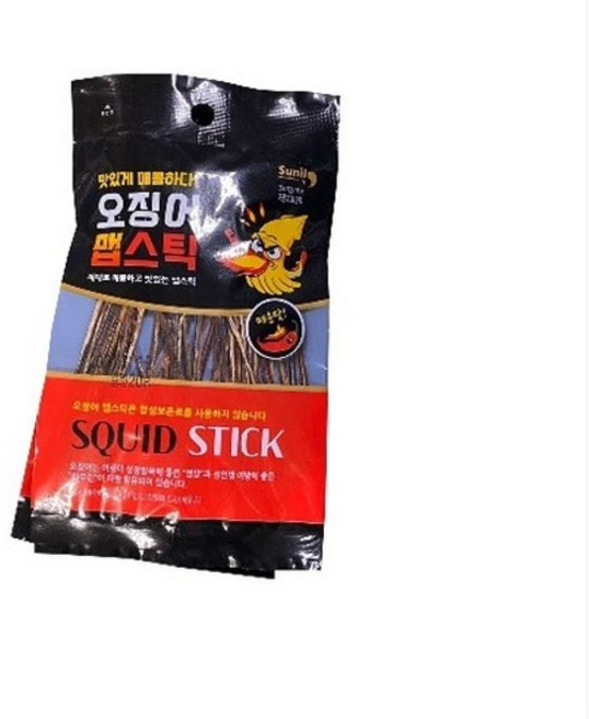 오징어맵스틱 10봉지(1묶음), 10개, 20g
