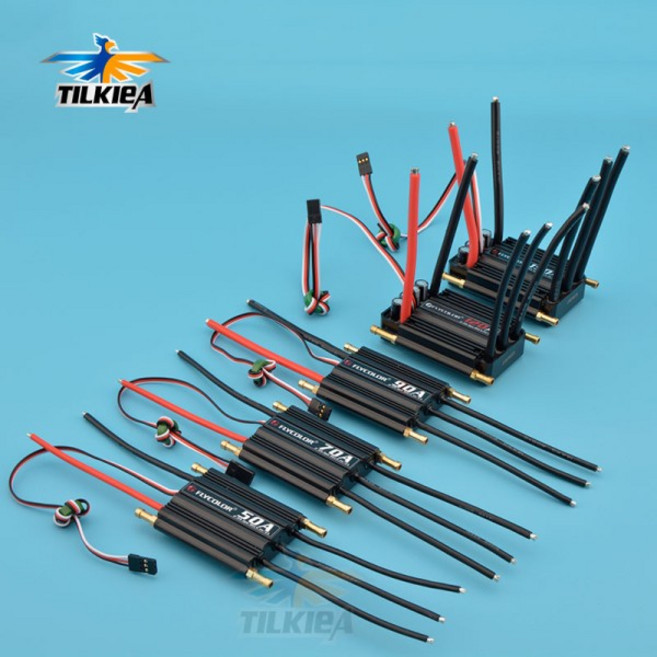 Rc 보트 Flycolor ESC 50A/70A/90A/120A/50A 브러시리스 속도 컨트롤러 지원 2-6S Lipo BEC 5.5V/5A, 02 90A, 1개