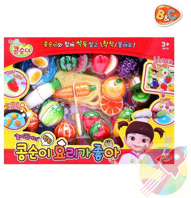 DPK 콩순이 요리가 좋아 소꿉놀이세트 여아선물, 1개