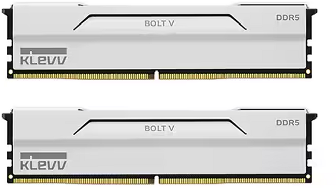 ESSENCORE 클레브 DDR5 6000 CL30 BOLT V 화이트 데스크탑 RAM 패키지 서린 64GB(32Gx2개)