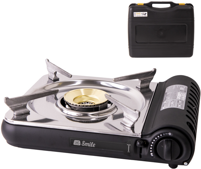 캡스톤 스마일 휴대용 가스렌지, 스마일 CS-500 샌드블랙, 1개