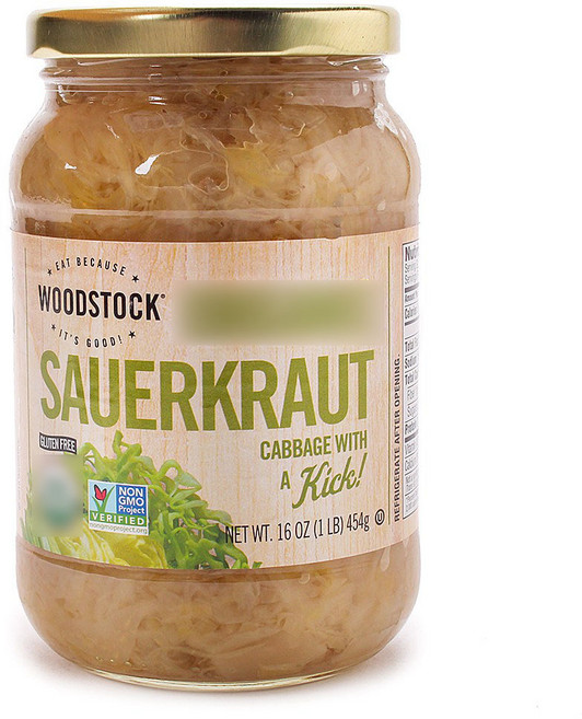 우드스탁 사우어크라우트, 454g, 1개