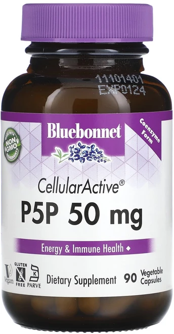 블루본넷뉴트리션 CellularActive P-5-P 50mg 베지캡슐 90정, 6개 - 쿠팡