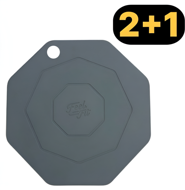 필핏 프리미엄 실리콘 인덕션 보호 매트 2+1 (23cm), 뮤트그레이, 3개