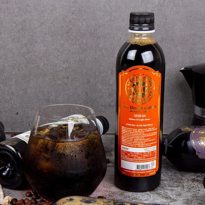 삼도씨 더치커피 콜드브루 원두커피 아메리카노 원액 시다모 500ml 2병, 1세트