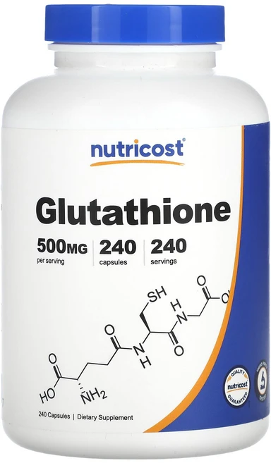 Nutricost 글루타치온 500mg 캡슐 240정, Nutricost글루타치온500mg캡슐240정, 1개 - 쿠팡