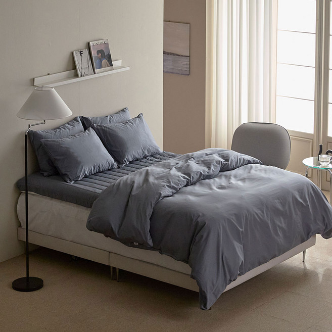 바운티풀 호텔침구 60수 순면 100% 침구세트 SS Q K, 딥블루