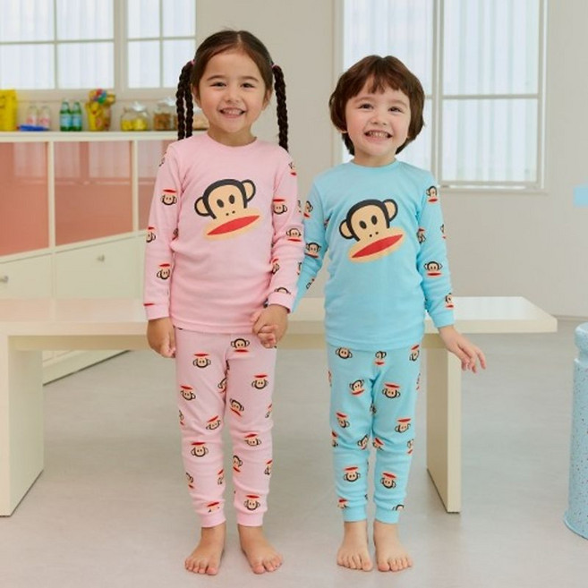 아이숲 폴프랭크 미소천사 30수 후라이스실내복 3color