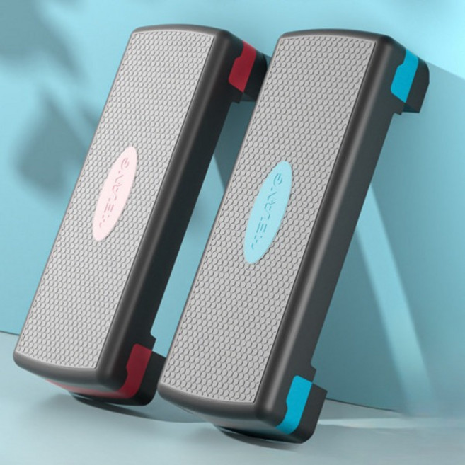 [자유로운 높이조절] 발판 디딤판 보조계단 사무실 책상 발받침대, 블랙 핑크-68.5cm 2단 플래그십