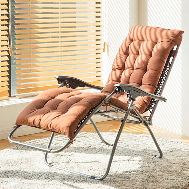 리브포어스 접이식 무중력 리클라이너 의자+헤드쿠션+바디쿠션+테이블트레이, 프리미엄 브라운, 1개