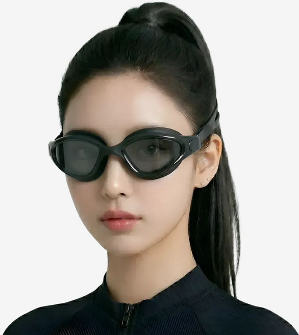 스마트덕 눈 편한 시야넓은 김서림방지 물안경 수경, 1개, 블랙 기본