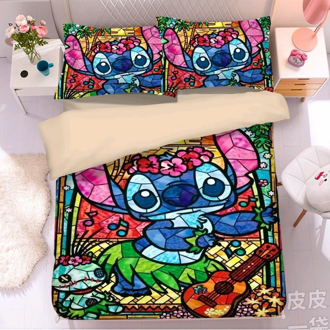 토이스토리 이불 커버 세트 랏소베어 세트 베개 침구, N