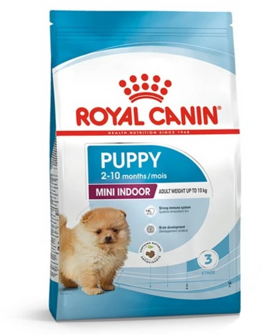 로얄캐닌 퍼피 미니 인도어 사료, 닭+오리, 3kg, 1개 - 쿠팡
