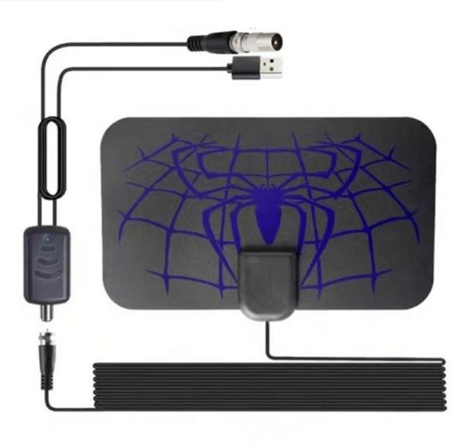 앰프 및 USB 전원 공급 장치가 있는 고화질 디지털 안테나 분리형 드롭 배송, [02] for PURPLE, 02 보라색, 한개옵션1
